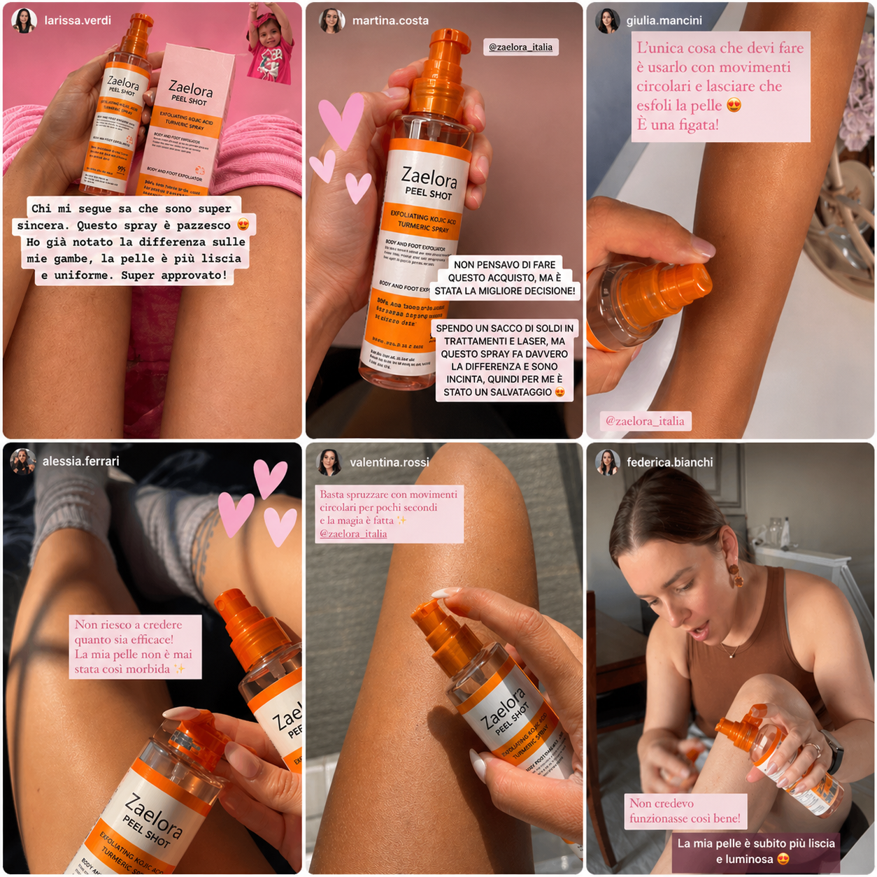 Zaelora™ — Spray Esfoliante Anti-Macchie