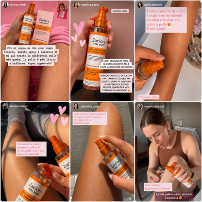 Zaelora™ — Spray Esfoliante Anti-Macchie