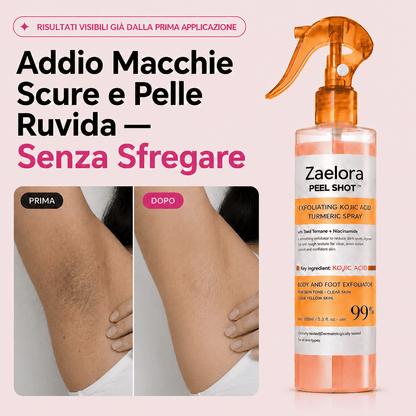 Zaelora™ — Spray Esfoliante Anti-Macchie